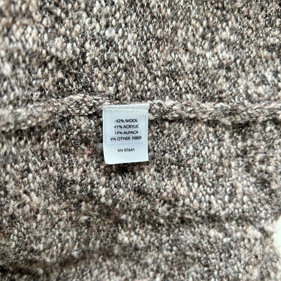 J. Jill One Button Open Front Long Sleeve Cardigan Sweater Wool/ Alpaca Blend - Picture 7 of 7